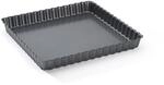De Buyer 4709.23 Tarteform, quadratisch, abnehmbare Bodenplatte, 23 cm, Grau