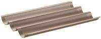 Zenker 3er Baguetteblech &ndash; Perfekt f&uuml;r knusprige Baguettes, Antihaftbeschichtung,