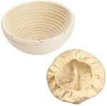 Westmark G&auml;rk&ouml;bchen-Set, 2tlg., G&auml;rk&ouml;rbchen rund + Bezug, Peddigrohr/Baumwolle,