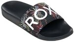 Roxy Slippy Slider Sandals for Women Badeschuhe Frauen 36 Schwarz