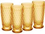 Villeroy & Boch Boston Saffron Longdrinkgl&auml;ser 4er Set, 400 ml, Farbige...