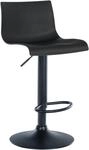 CLP Barhocker Branford I Modern, H&ouml;henverstellbar Mit Lehne I Metallgestell,