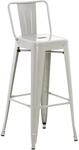 CLP Barhocker mit Lehne im Industrial-Look Mason, mit R&uuml;ckenlehne und...