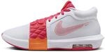 Lebron Witness 8 Basketballschuhe (FB2239-104, White/Bright Mandarine/Aster Pink),