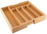 Axentia Besteckkasten, Bambus, Braun, 48,5 x 37 x 5,3 cm, 1 Einheiten