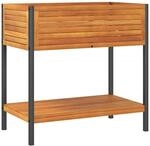 vidaXL Pflanzk&uuml;bel, Blumenk&uuml;bel mit Ablage, Blumenkasten f&uuml;r Terrasse Garten