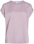 Vila Damen Viellette S/S Satin Top - Noos Viellette S/S Satin Top - Noos (1er Pack)