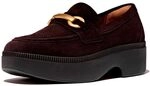 Fitflop F-Luma Chunky-Snaffle Suede Demi-Wedge Loafers BRUIN - Gr&ouml;&szlig;e 40