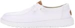 HEYDUDE - Wendy Stretch Canvas Damen - Slip-On Flache Schuhe - Ballerinas, White, 36