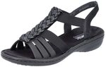 Rieker Damen Sandalen 60809-00 schwarz Gr. 41