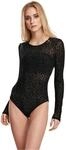 Urban Classics Damen Ladies Flock Lace Body Base Layer, Schwarz, M EU