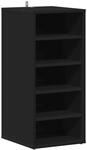 vidaXL Schuhschrank Schwarz 31,5x35x70 cm Holzwerkstoff