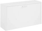 vidaXL Schuhbank Hochglanz-Wei&szlig; 80 x 24 x 45 cm Holzwerkstoff