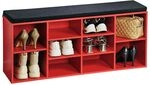 Kesper | Schuhschrank mit Sitzkissen, Material: Spanplatte, funiert, Ma&szlig;e: B 103,5 x