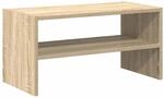 vidaXL Schuhregal Stapelbar Sonoma-Eiche 60x30x30,5 cm, Schuhaufbewahrung,