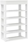 vidaXL Schuhregal Wei&szlig; 60x30x98 cm Holzwerkstoff, Schuhschrank,...