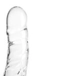 Glass Dildo Clear Penis Round 19,0x3,7cm