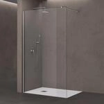 doporro Luxus Duschwand f&uuml;r Dusche Duschabtrennung 50x200cm Walk-In Dusche 8mm