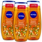 3 er Pack Nivea Duschgel Exotic Feeling 3 x 250 ml Shower Gel