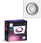 Philips Hue White & Color Ambiance Centura eckige Einbauspots 1-er Pack, dimmbare