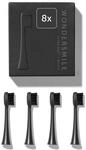 Wondersmile Weich, Ultimate Black, 8er-Pack | 8er Pack f&uuml;r die elektrische