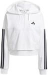 adidas Damen Essentials 3-Stripes French Terry Quarter-Zip Hoodie Sweatshirt,
