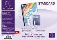 Exacompta 42745E Einbanddeckel (PVC, DIN A3) 100 St&uuml;ck transparent