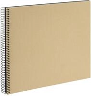 goldbuch 25 506 Spiralalbum Bella Vista Beige, Foto Album 35 x 30 cm, Fotoalbum mit