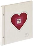 walther design Fotoalbum weiss 30 x 33 cm Buchschraubenalbum mit Pr&auml;gung Sinfonia
