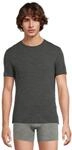icebreaker Herren Merino Anatomica Short Sleeve Crewe T-Shirt - Jet Heather - Large