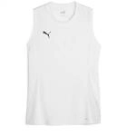 Puma teamGOAL Sleeveless Jersey WMNS, Unisex-Erwachsene T-St&uuml;ck, Puma White-Puma