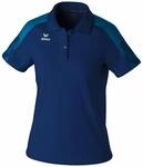 Erima Damen EVO Star Polo Shirt (1112422), New Navy/Mykonos Blue, 40