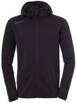 uhlsport Herren Jacke Essential Hoodie Jacke, Schwarz, L, 100519601