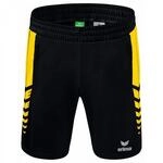 Erima Herren Six Wings Kurze Short (1152215), schwarz/gelb, S