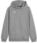 Puma Jungen Teamgoal Casuals Hoody Jr Pullover, Medium Gray Heather-Puma White, 140