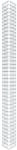 Gabiona | Gabionens&auml;ule HxBxT: 200 x 22 x 22 cm | Maschenweite 5 x 5 cm |...
