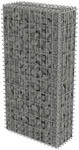 vidaXL Gabionenwand Verzinkter Stahl 50x20x100 cm Gabione Steinkorb Drahtkorb