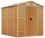 vidaXL Gartenhaus Hellbraun 191 x 215 x 198 cm Verzinkter Stahl