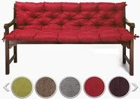 sunnypillow Bankauflage f&uuml;r Gartenbank Outdoor - Sitzkissen und R&uuml;ckenkissen f&uuml;r
