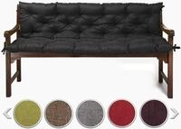 sunnypillow Bankauflage f&uuml;r Gartenbank Outdoor - Sitzkissen und R&uuml;ckenkissen f&uuml;r
