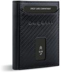 bugatti Secure Slim Mini B&ouml;rse aus Leder mit RFID-Schutz, Slim Wallet, Kartenetui,
