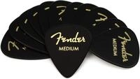 Fender Classic Celluloid, Schwarz, 351 Shape, Gr&ouml;&szlig;e M, 12 St&uuml;ck