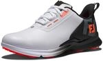 FootJoy Fuel Sport Golfschuh f&uuml;r Herren, Wei&szlig;, Schwarz, Orange, 42.5 EU