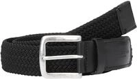 Marc O'Polo Herren G&uuml;rtel geflochten aus Stoff, Schwarz (Black), 90