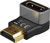 goobay 72011 HDMI Winkeladapter 270&deg; vertikal/Winkelstecker 8K @ 60 Hz und 4K @ 120