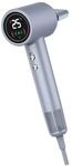 Denver Haartrockner HDD-1400S Silver mit Negativen Ionen-Technologie, LED-Display, 2