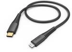 Hama 00183308 Lade-/Datenkabel, USB-C/Lightning, 1, 5 m, Schwarz
