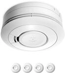 Ei Electronics Ei650 Rauchwarnmelder, Rauchmelder im 4er Set, Stand-Alone-Ger&auml;t mit