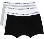 Lacoste Boxershorts f&uuml;r Herren (3 St&uuml;ck), Schwarz/Wei&szlig;-Silber Chine, M