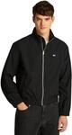 Tommy Jeans Herren Windbreaker Jacke Essential Stehkragen, Schwarz (Black), S